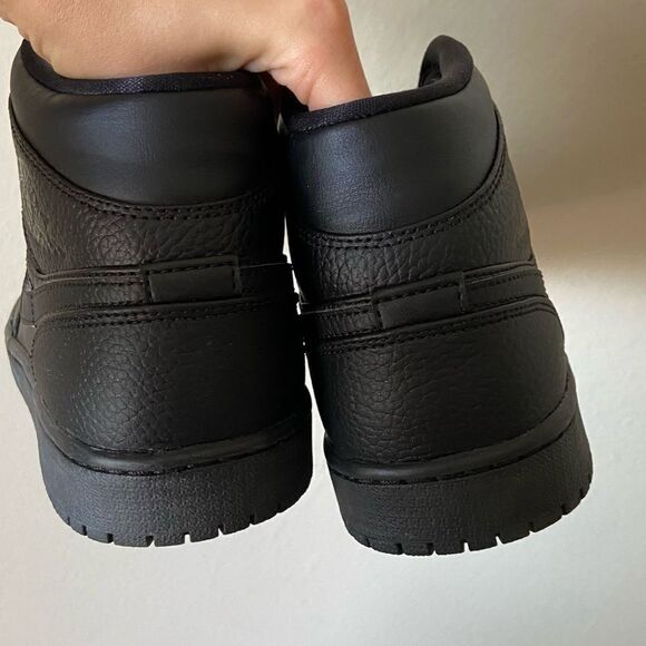 Nike Air Jordan 1 Black Sneakers Size 9.5 - Picture 10 of 17